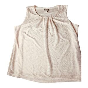 CHICO’S Pale pink pullover top size large/12 (Chico’s size 2)